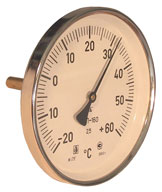 Термометры биметаллические торцовые ТБП63, ТБП100, ТБП160