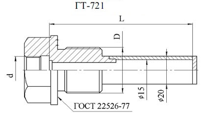 Гильза защитная термометрическая ГТ-721
