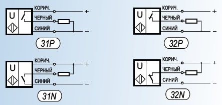 Схема подключения датчиков серии ДЗУ