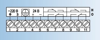 Схема подключения сигнализаторов уровня СУ-В
