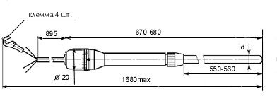 Термометр платиновый эталонный ПТС-10М