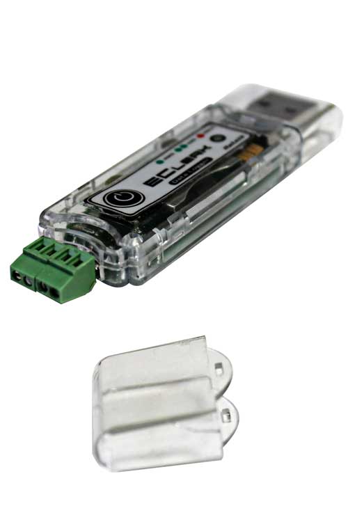 Автономный 2-х канальный универсальный регистратор напряжения EClerk-USB-2mV со входом 0...50mV