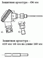 ТСМУ 015, ТСПУ 015 с усиленным неподвижн. штуцером М20х1,5, с защитн. армат. диам. 5 или 6 мм