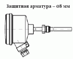 ТСМУ 029, ТСПУ 029 с подвижн. штуц. М20х1,5, с защитн. армат.  диам. 8 мм