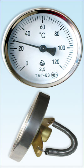 Термометры биметаллические трубные ТБТ