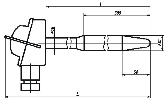 Преобразователь термоэлектрический хромель-алюмелевый ТХА 9626