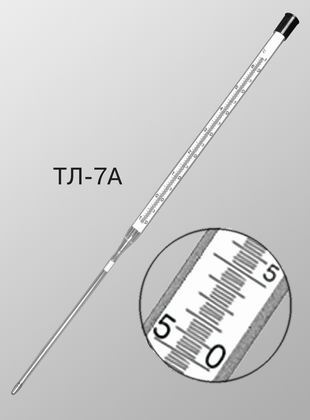 Термометр для бактериалогических термостатов ТЛ-7А
