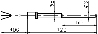 Термометр платиновый технический типа ТПТ-14