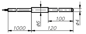 Термометр платиновый технический типа ТПТ-21
