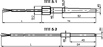 Термометры платиновые технические типа ТПТ-5